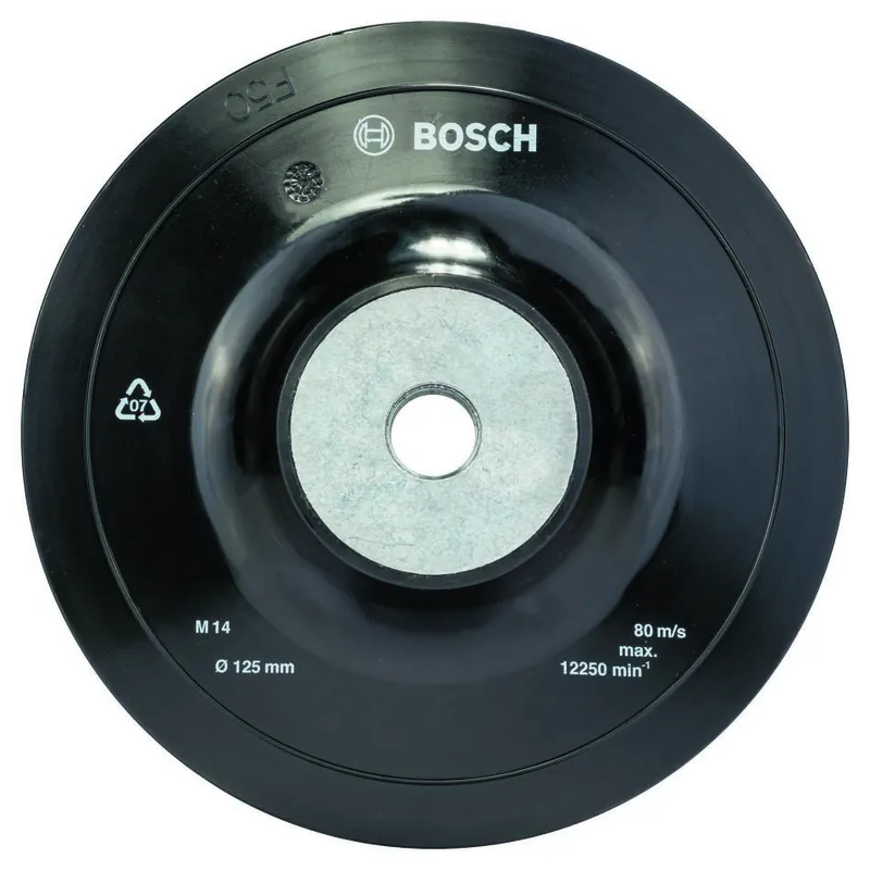 Bosch Bleu Accessoires 1608601033 Disque de support en caoutchouc 125