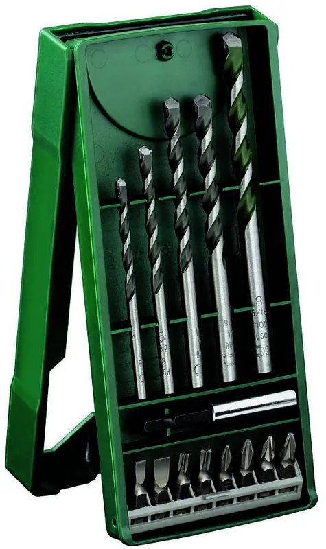 Bosch Vert Accessoires 2607017161 mini-X-Line set universel d‘embouts de perçage et de vissage 14 pièces