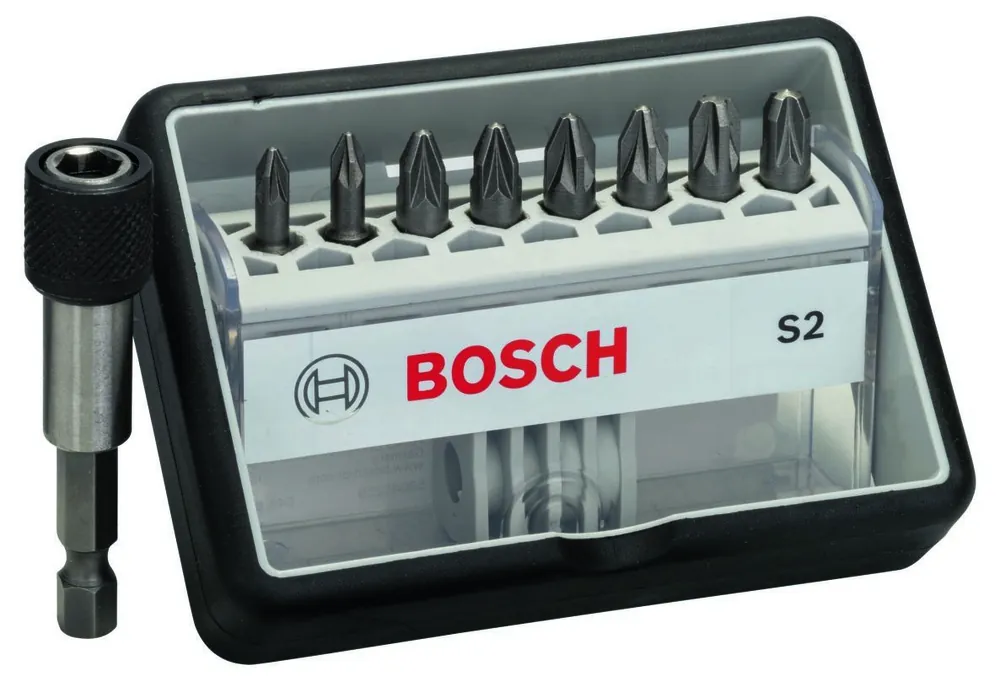 Bosch Bleu Accessoires 2607002561 9d set Bit RobustLine MaxGrip S2 (PZ)
