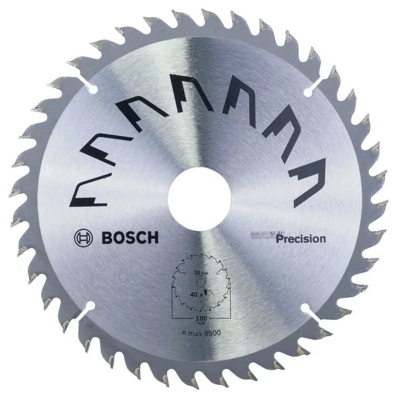 Bosch Bleu Accessoires 2609256861 Lame de scie circulaire PRECISION 180X2X30/20,T40
