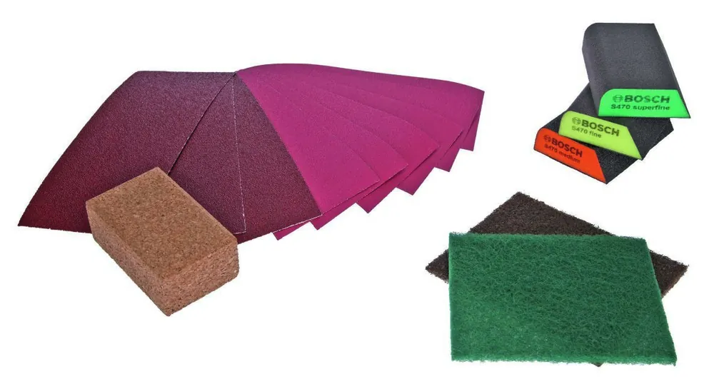Bosch Vert Accessoires 2607011376 Kit de ponçage 15 pièces pour le bricolage