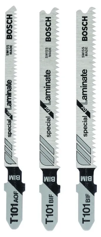Bosch Bleu Accessoires 2608636429 Jeu de lames de scie 3 pièces T101BIF ; T101AOF