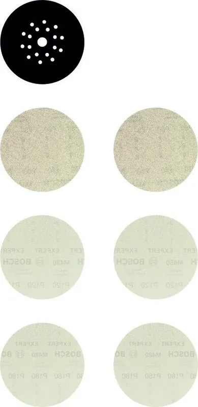 Bosch Bleu Accessoires 2608901667 Feuille abrasive M480 225 mm set 7x