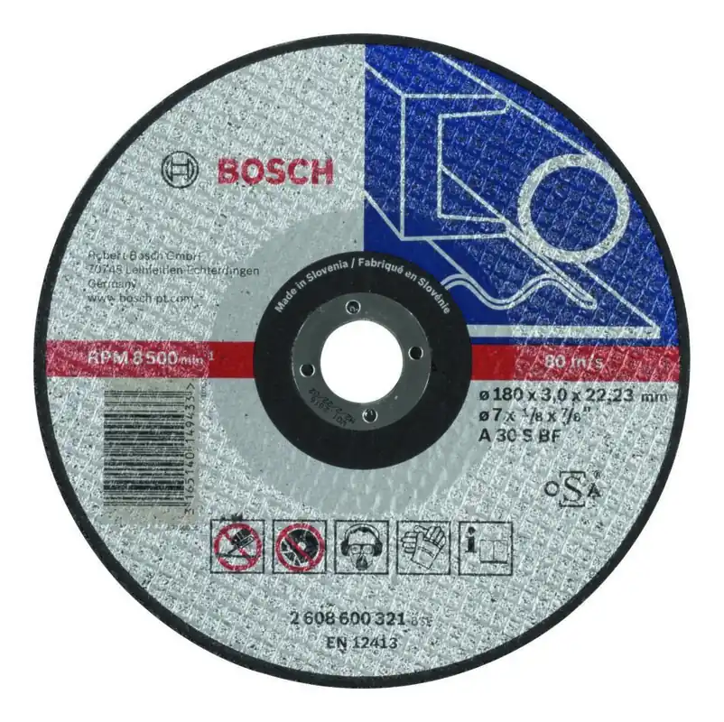 Bosch Bleu Accessoires 2608600321 Meule en métal 180x3 mm
