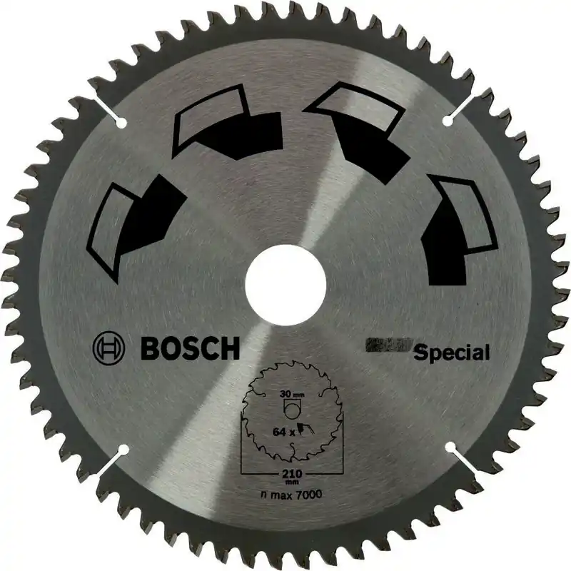 Bosch Bleu Accessoires 2609256893 Lame de scie circulaire SPECIAL 210X2X30/-,T64