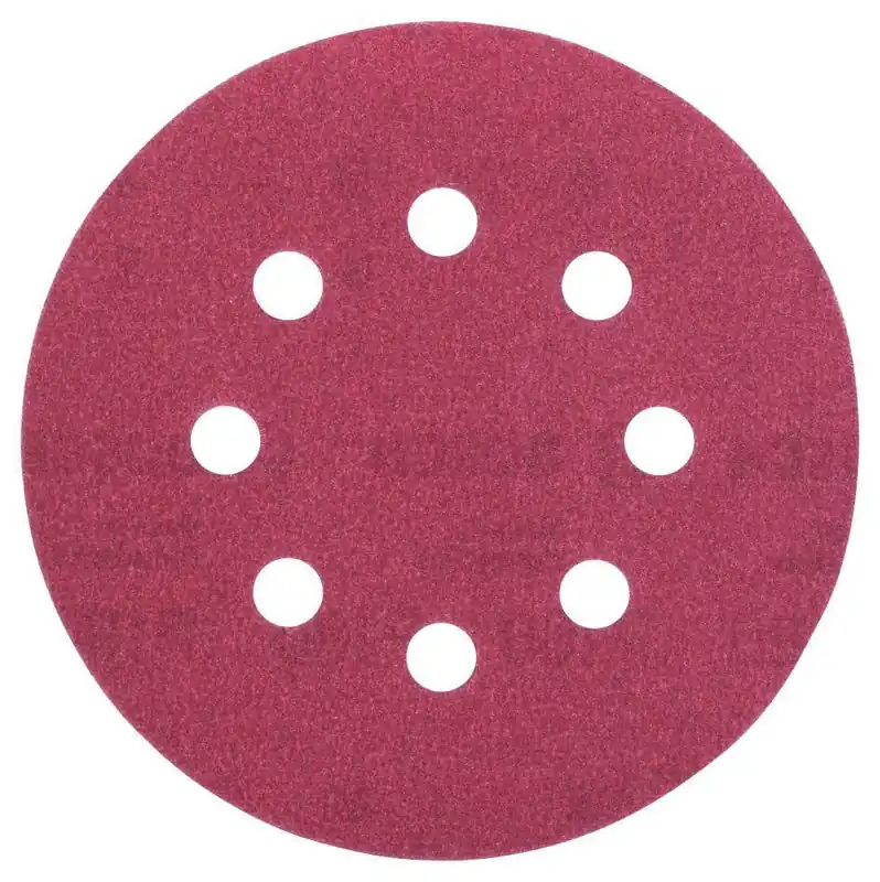 Bosch Bleu Accessoires 2609256A26 Feuille abrasive Ø125MM,G180WP,8 TROUS,VELC/5