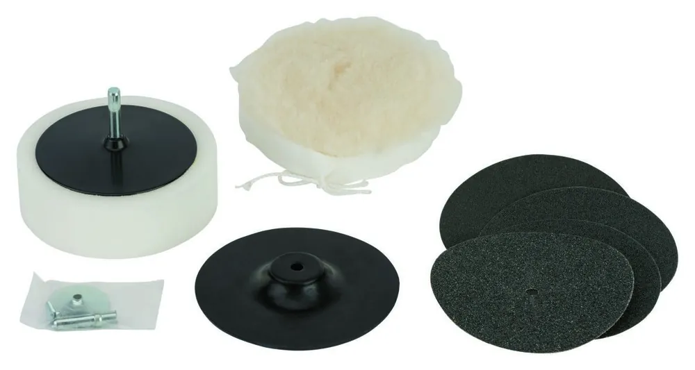 Bosch Bleu Accessoires 0603004101 Set de polissage 8 pièces S24