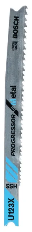 Bosch Bleu Accessoires 2609256770 Lame de scie sauteuseHSS,U123 X,74MM,1,2-2,6 PROGR