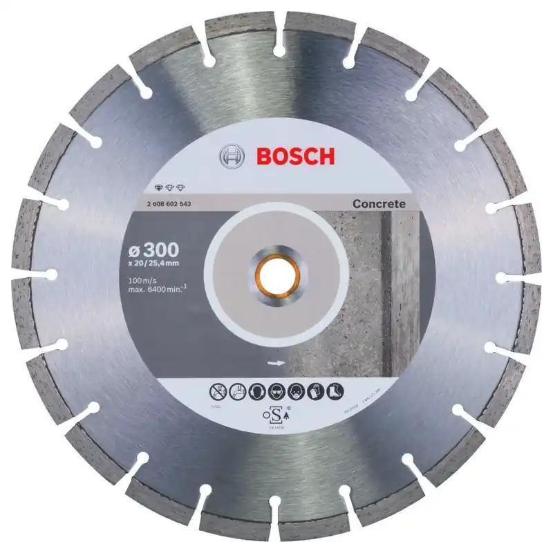 Bosch Bleu Accessoires 2608602543 Disque STD Béton 300x20/25,4