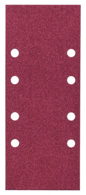 Bosch Vert Accessoires 2607017100 Jeu de feuilles abrasives plates 93x230mm K120 perforées 25 pièces