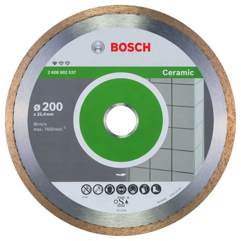 Bosch Bleu Accessoires 2608602537 Disque STD Céramique 200x25.4
