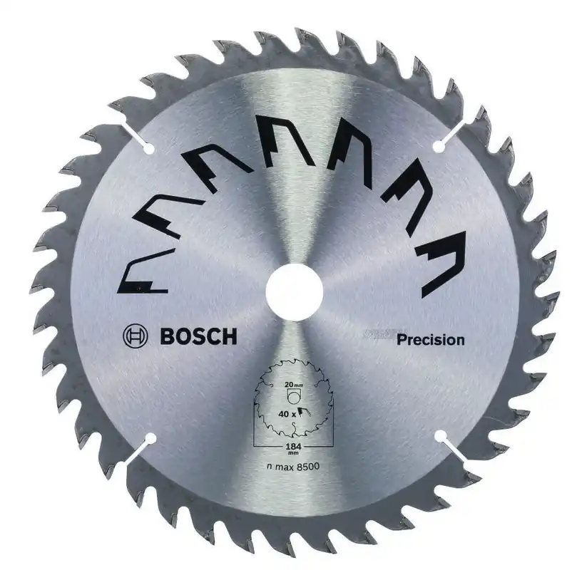 Bosch Bleu Accessoires 2609256864 Lame de scie circulaire PRECISION 184X2X16/-, T40