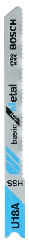 Bosch Bleu Accessoires 2609256765 Lame de scie sauteuse HSS,U18 A,52MM, 1.2