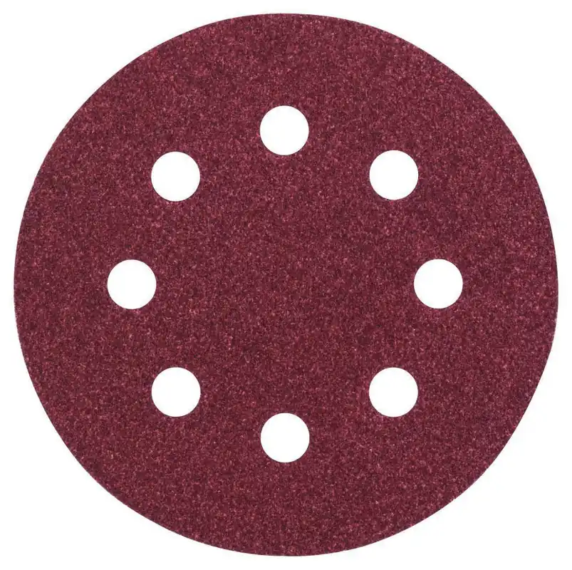 Bosch Bleu Accessoires 2609256A18 Feuille abrasive Ø115MM,G120,WP,8 TROUS,VELC/5