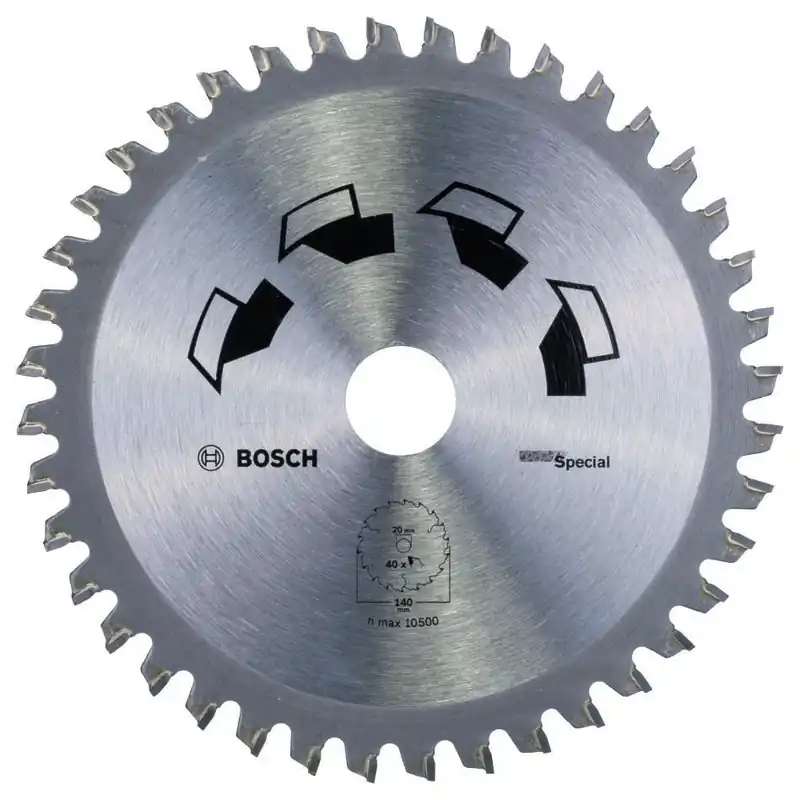 Bosch Bleu Accessoires 2609256885 Lame de scie circulaire SPECIAL 140X2X20/127,T40