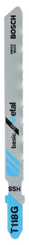 Bosch Bleu Accessoires 2609256731 Lame de scie sauteuse HSS,T118 G,74MM,0,7