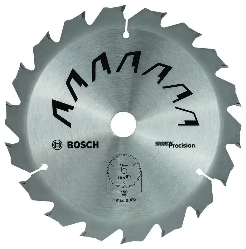 Bosch Bleu Accessoires 2609256D62 Lame de scie circulaire de précision 150x16x1,5mm 18t