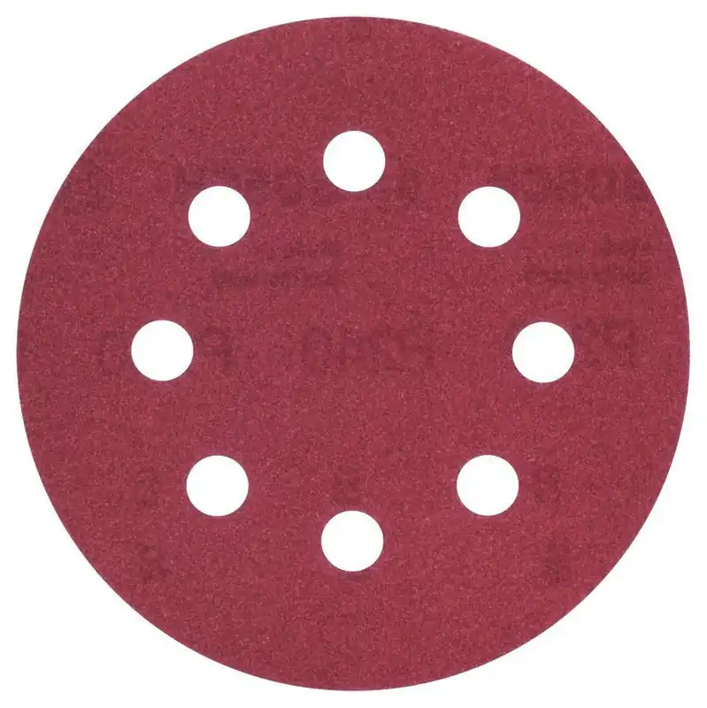 Bosch Bleu Accessoires 2609256A20 Feuille abrasive Ø115MM,G240,WP,8 TROUS,VELC/5