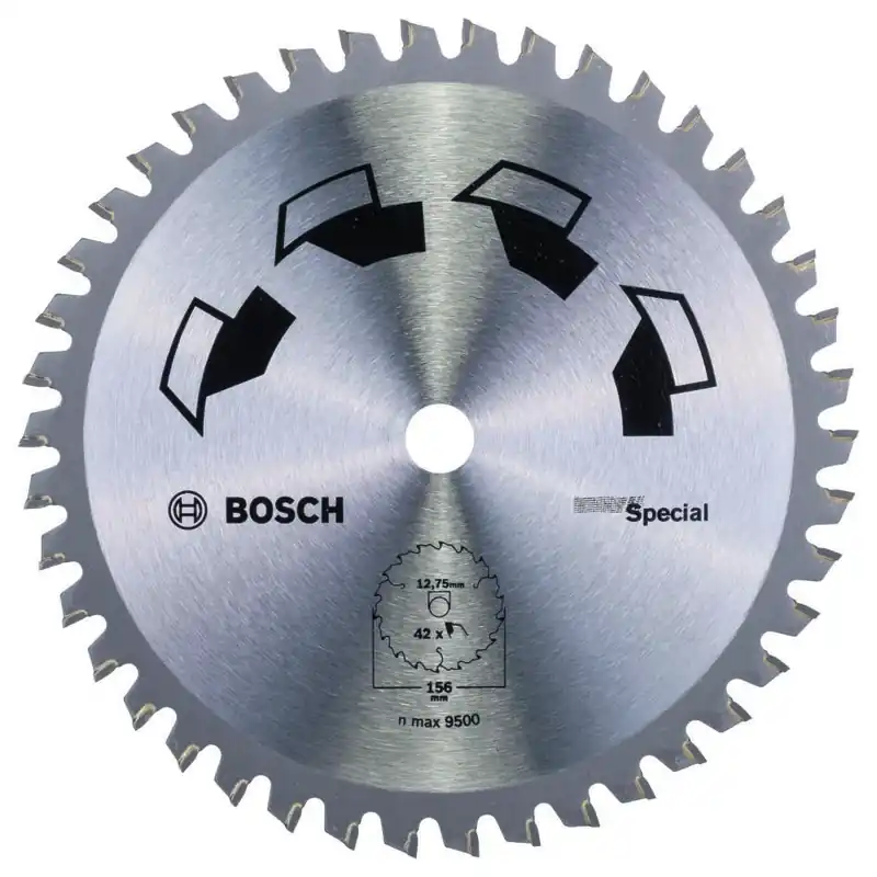 Bosch Bleu Accessoires 2609256898 Lame de scie circulaire SPECIAL 156X2X127/-,T42
