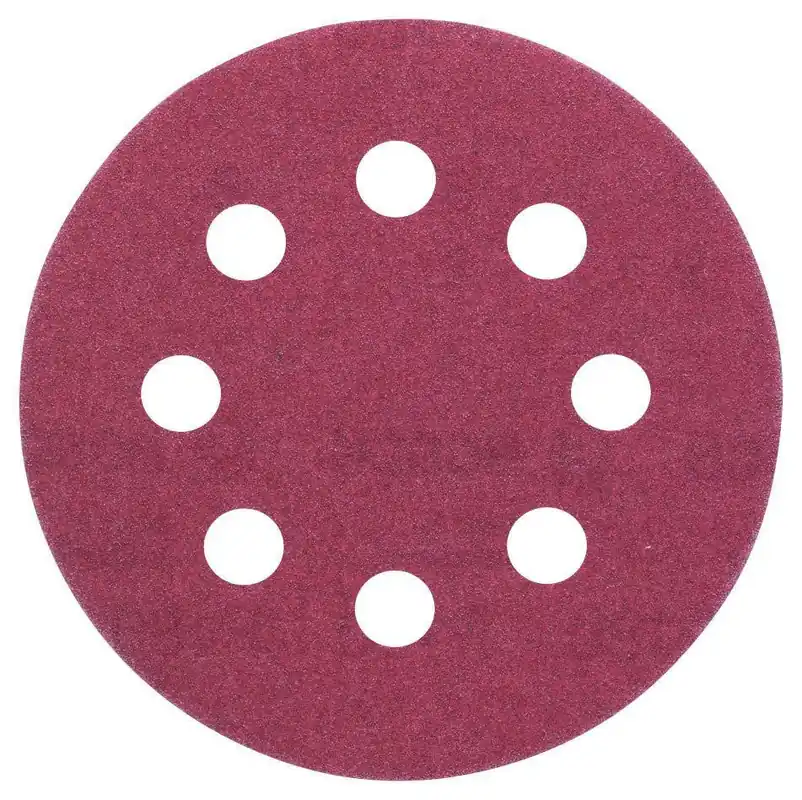 Bosch Bleu Accessoires 2609256A19 Feuille abrasive Ø115MM,G180,WP,8 TROUS,VELC/5