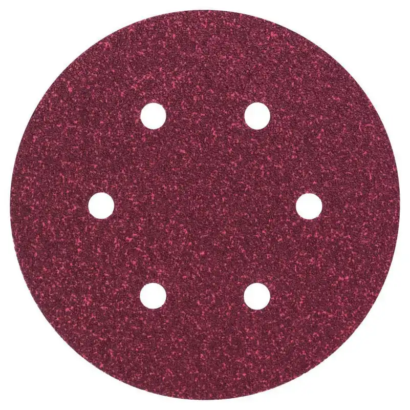 Bosch Bleu Accessoires 2609256A30 Feuille abrasive Ø150MM,G60,WP,6 TROUS,VELC/5
