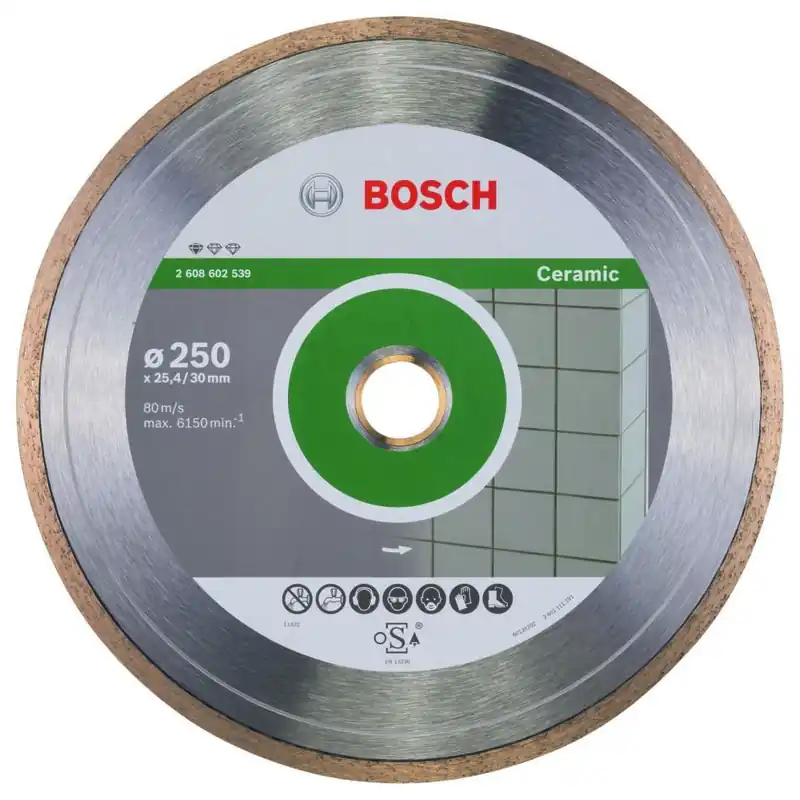 Bosch Bleu Accessoires 2608602539 Disque STD Céramique 250x30/25,4