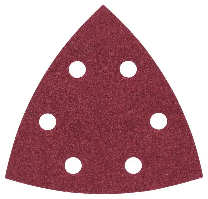 Bosch Vert Accessoires 2607017109 Jeu de feuilles abrasives delta 93x93mm K180 perforées 25 pièces