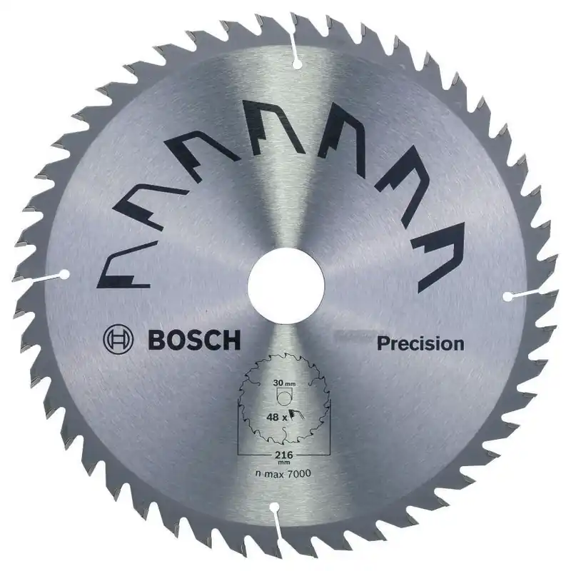 Bosch Bleu Accessoires 2609256936 Lame de scie circulaire PRECISION 216x2x30/,T48