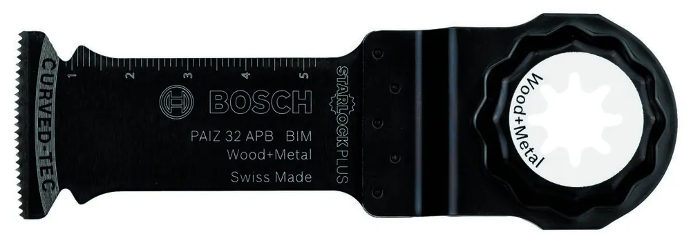 Bosch Bleu Accessoires 2609256D54 StarlockPlus BIM Lame de scie amovible Bois et métal 32x60mm