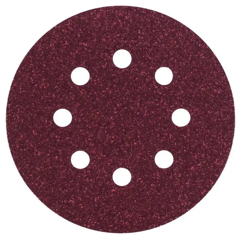 Bosch Bleu Accessoires 2609256A24 Feuille abrasive Ø125MM,G80,WP,8 TROUS,VELC/5