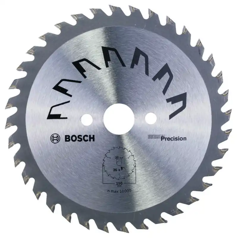 Bosch Bleu Accessoires 2609256853 Lame de scie circulaire PRECISION 150X2X20/16,T36