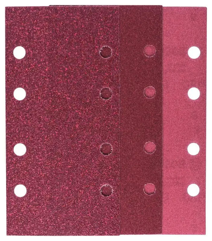 Bosch Bleu Accessoires 2609256A86 SETSLame de ponceuse 93X185MM,WP,8 TROUS,VELC/10