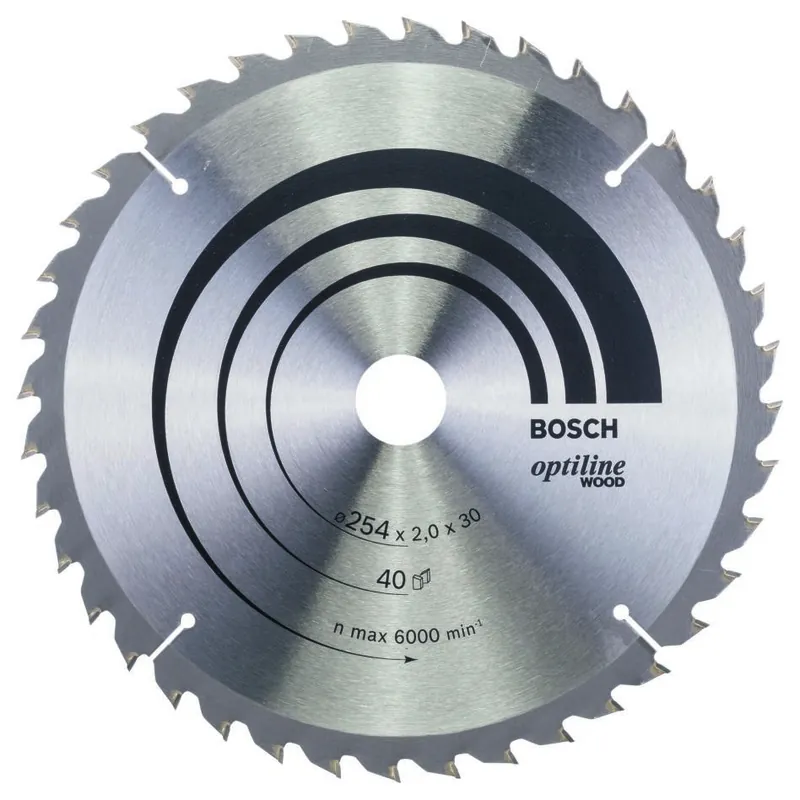Bosch Bleu Accessoires 2608640438 Lame Optiline 254x30x2 40T