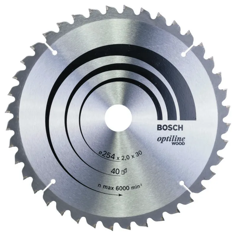 Bosch Bleu Accessoires 2608640435 Lame Optiline 254x30x2 40T
