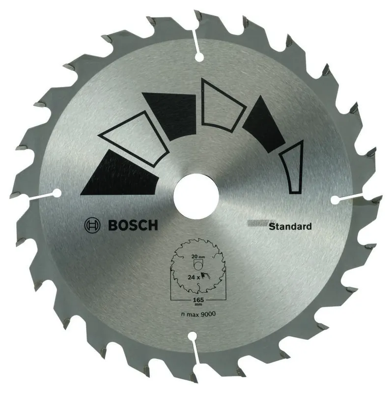 Bosch Bleu Accessoires 2609256B55 Lame de scie circulaire Standard 165x20 T24
