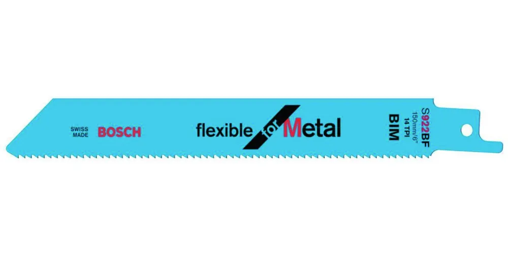 Bosch Bleu Accessoires 2608656037 2x Lame S922BF Flexible Métal Épais