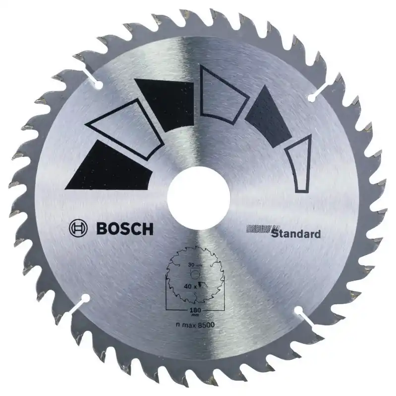 Bosch Bleu Accessoires 2609256815 Lame de scie circulaire BASIC 180X22X30/20,T40