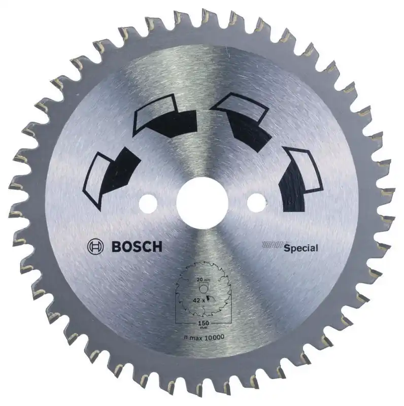 Bosch Bleu Accessoires 2609256886 Lame de scie circulaire SPECIAL 150X2X20/16,T42