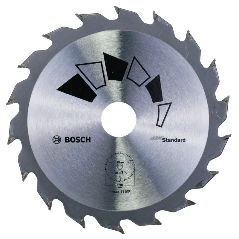 Bosch Bleu Accessoires 2609256802 Lame de scie circulaire BASIC 130X22X20/16,T18