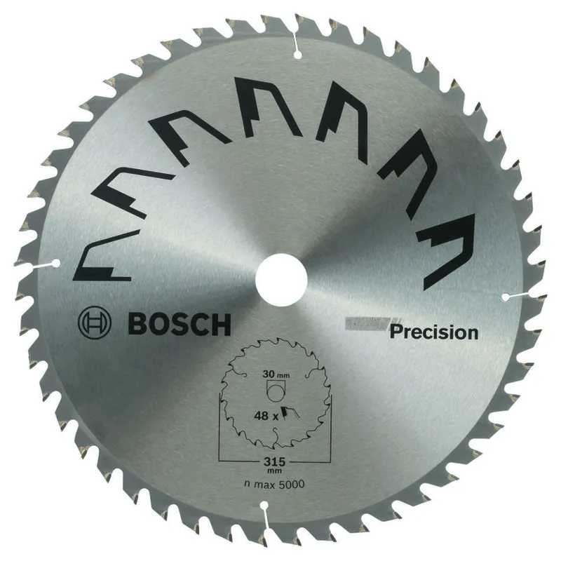 Bosch Bleu Accessoires 2609256937 Lame de scie circulaire Précision Ø315 3,2mm T48