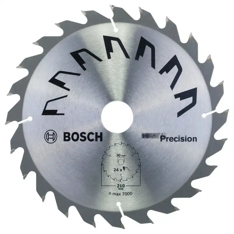 Bosch Bleu Accessoires 2609256872 Lame de scie circulaire PRECISION 210X2X30/-,T24