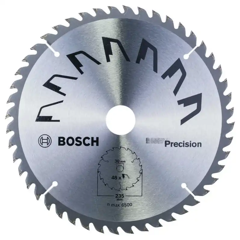 Bosch Bleu Accessoires 2609256877 Lame de scie circulaire PRECISION 235X2X30/25,T48