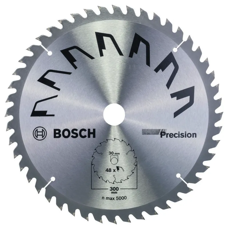 Bosch Bleu Accessoires 2609256883 Lame de scie circulaire PRECISION 300X2X30/-,T48