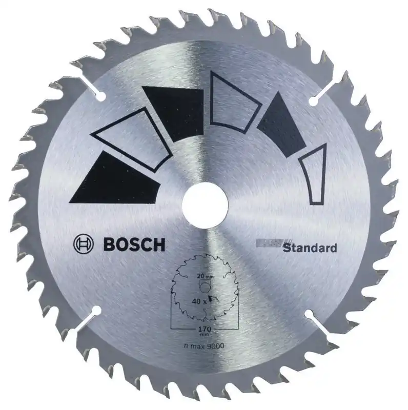 Bosch Bleu Accessoires 2609256813 Lame de scie circulaire BASIC 170X22X20/16,T40