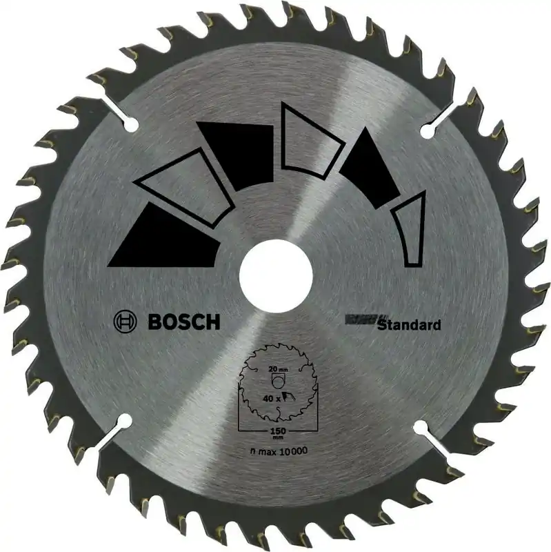 Bosch Bleu Accessoires 2609256807 Lame de scie circulaire BASIC 150X22X20/16,T40