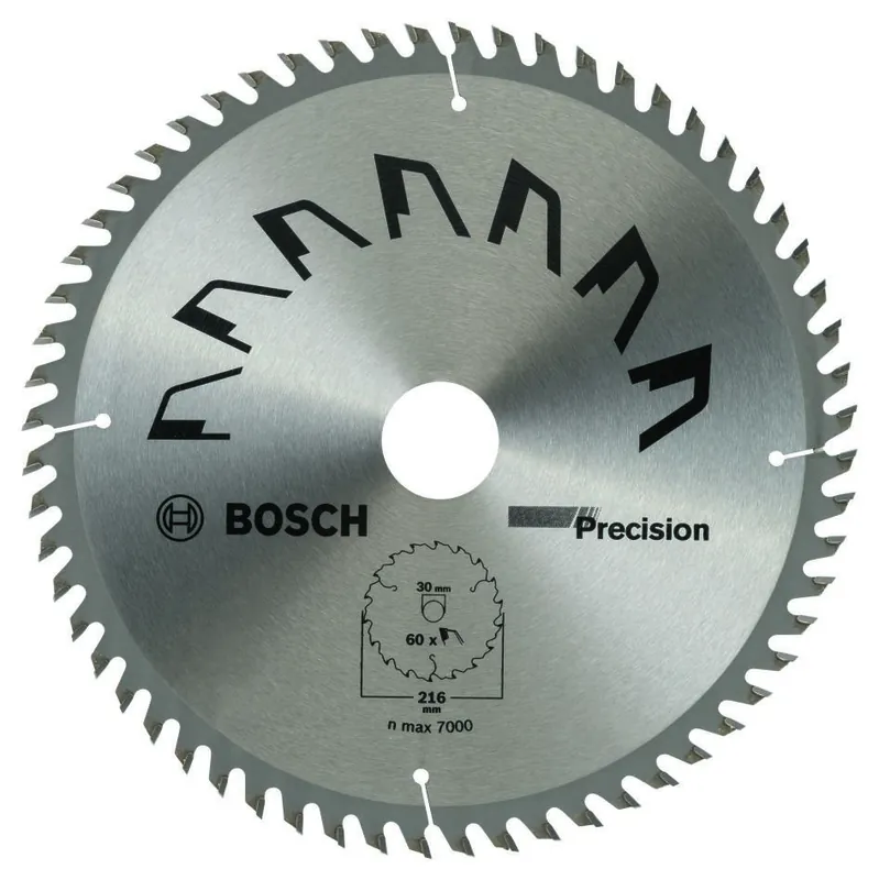 Bosch Bleu Accessoires 2609256935 Lame de scie circulaire PRECISION 216x30x2,5,T60