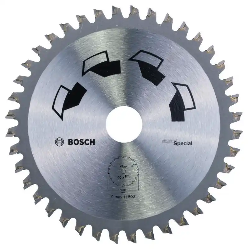 Bosch Bleu Accessoires 2609256884 Lame de scie circulaire SPECIAL 130X2X20/16,T40