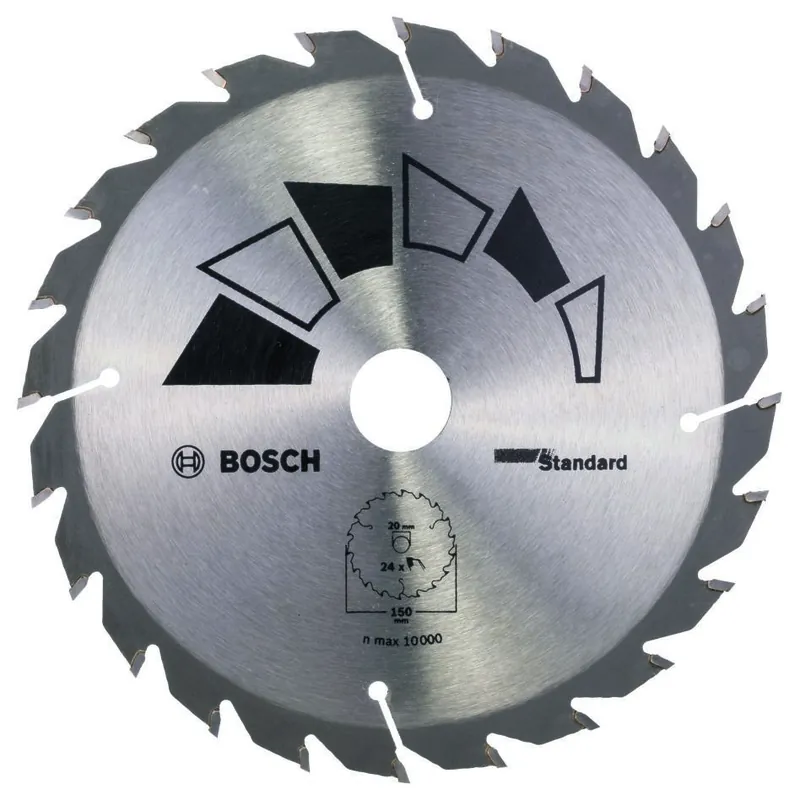 Bosch Bleu Accessoires 2609256806 Lame de scie circulaire BASIC 150X22X20/16,T24