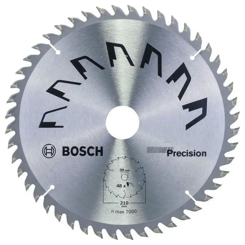 Bosch Bleu Accessoires 2609256873 Lame de scie circulaire PRECISION 210X2X30/-,T48
