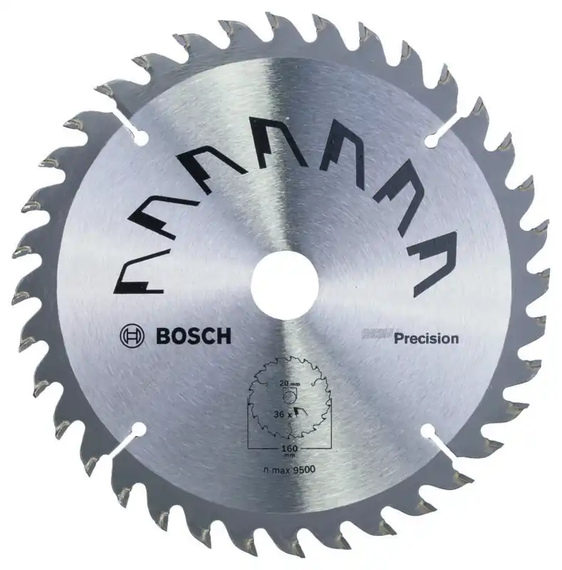 Bosch Bleu Accessoires 2609256856 Lame de scie circulaire PRECISION 160X2X20/16,T36